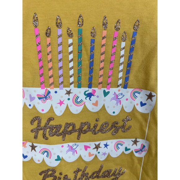 Cat & Jack Glitter Happy Birthday Tee - Picture 2 of 10
